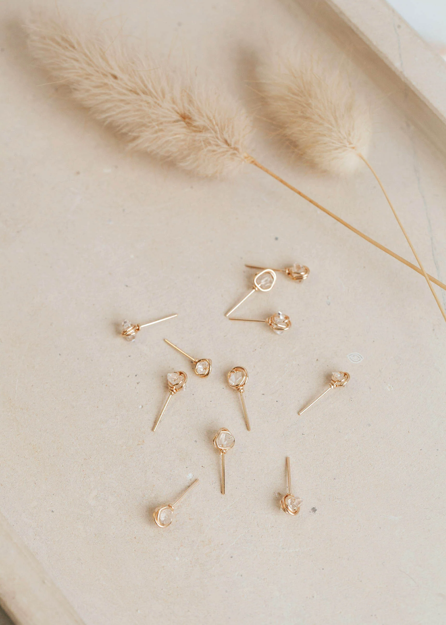 Herkimer Diamond Studs - Image 3
