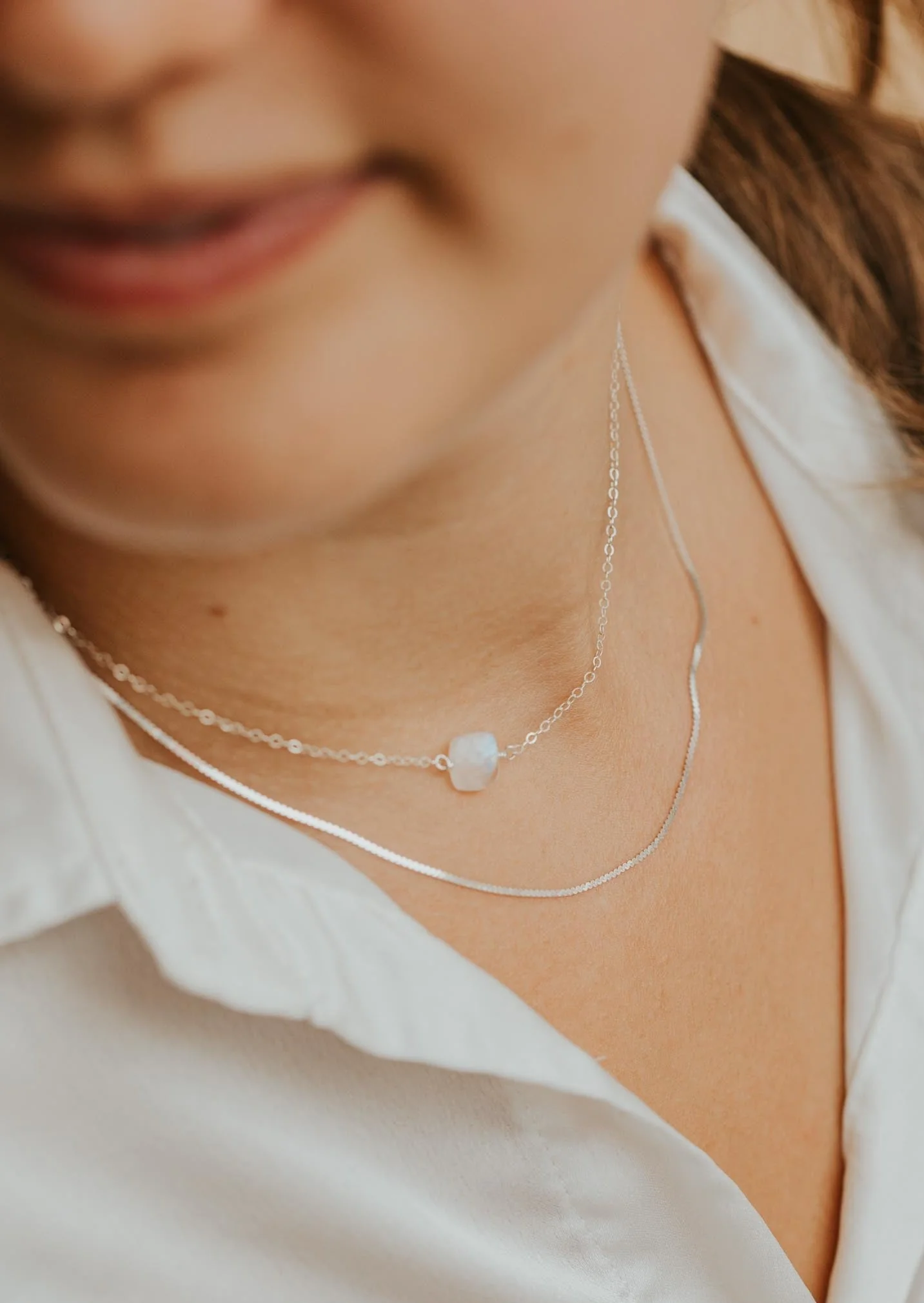 Moonstone Cushion Necklace - Image 5